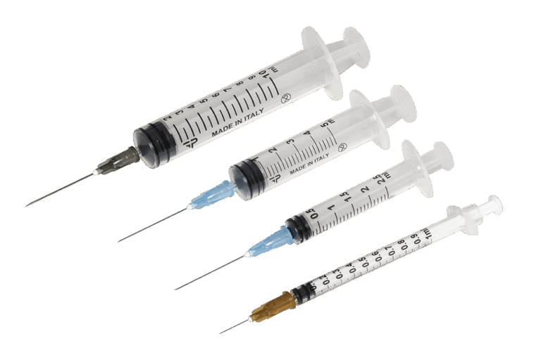 SYRINGES WITH NEEDLE